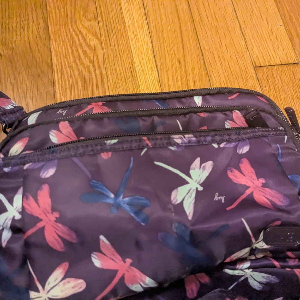 Lug Scoop Purple Dragonfly Crossbody - Picture 5 of 6